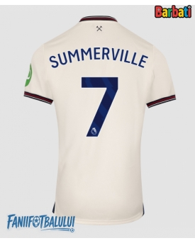 West Ham United Crysencio Summerville #7 Tricou Fotbal Replică 2025-26 Barbati Deplasare